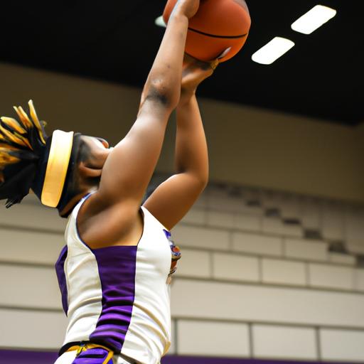 A PVAMU Women's Basketball player executing a flawless jump shot with precision.
