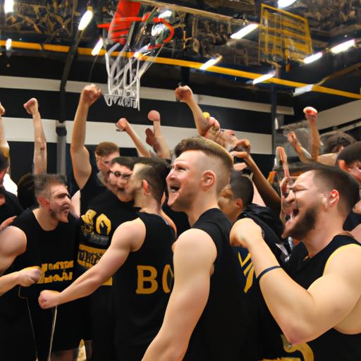 Joyous moments as the Dordt men's basketball team triumphs in the championship.